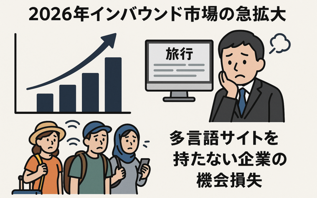 2026年インバウンド予測！多言語サイトがない企業の機会損失額とは？データで見る「サイトがないリスク」